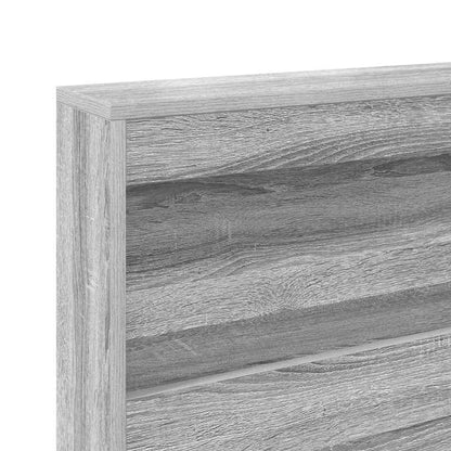 Letto Libreria Grigio sonoma 100 x 200 cm Legno multistrato | homemem39