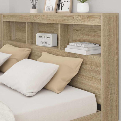 Letto Libreria rovere sonoma 160 x 200 cm Legno multistrato
