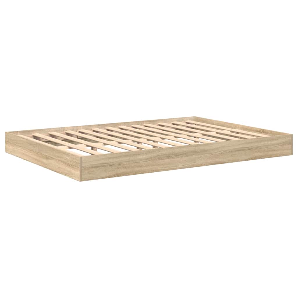 Letto Libreria rovere sonoma 160 x 200 cm Legno multistrato