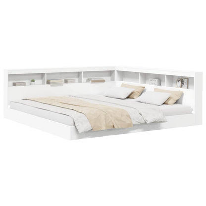 Letto Libreria Bianco 180 x 200 cm Legno multistrato | homemem39
