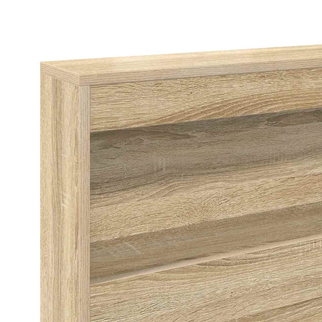 Letto Libreria rovere sonoma 180 x 200 cm Legno multistrato | homemem39