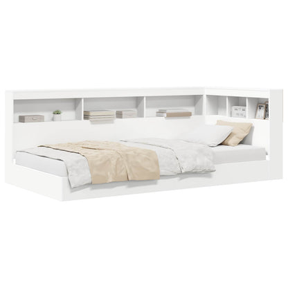 Letto Libreria Bianco 90 x 190 cm Legno multistrato | homemem39