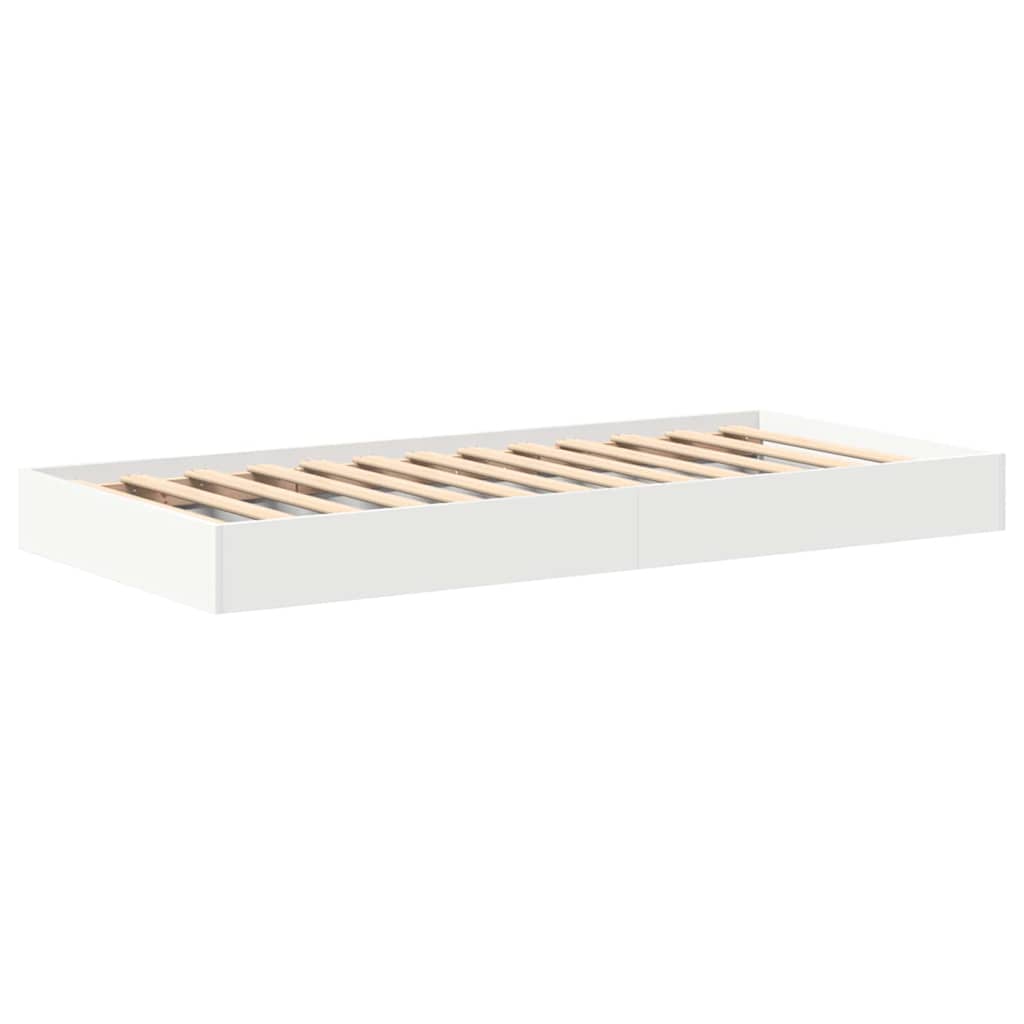 Letto Libreria Bianco 90 x 190 cm Legno multistrato | homemem39