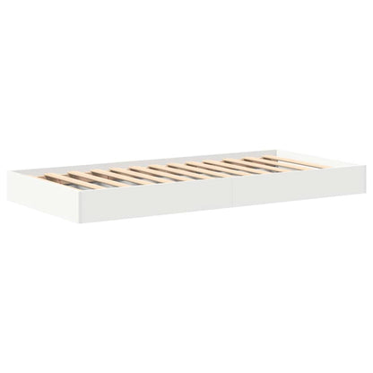 Letto Libreria Bianco 90 x 190 cm Legno multistrato | homemem39