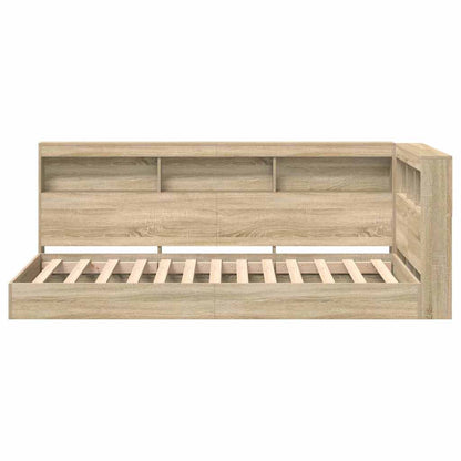 Letto Libreria Rovere Sonoma 75 x 190 cm Legno multistrato | homemem39