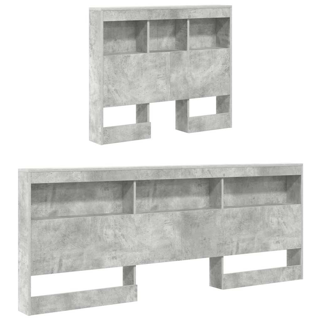 Letto Libreria Grigio cemento 75 x 190 cm Legno multistrato | homemem39