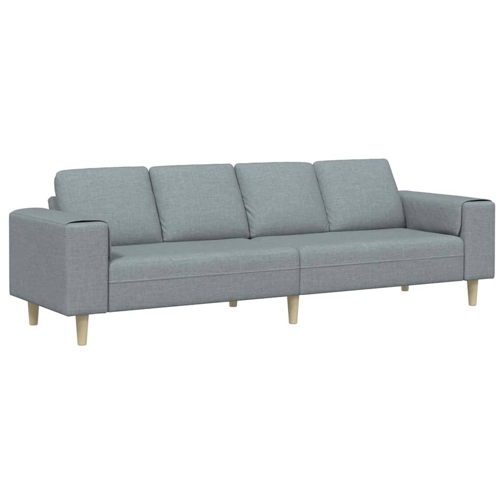 Divano per Soggiorno Grigio chiaro 250 x 77 x 76 cm Poliestere | homemem39