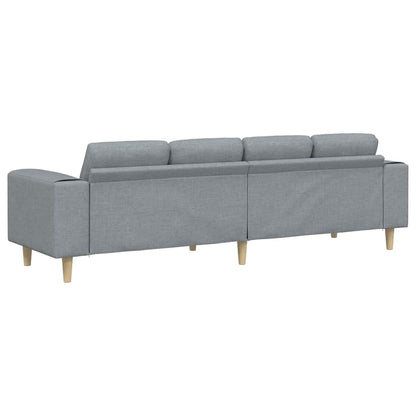 Divano per Soggiorno Grigio chiaro 250 x 77 x 76 cm Poliestere | homemem39