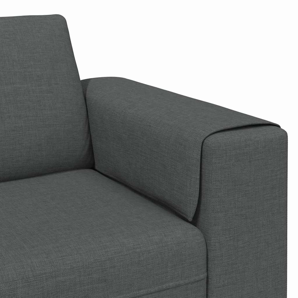 Divano per Soggiorno Grigio scuro 250 x 77 x 76 cm Poliestere | homemem39