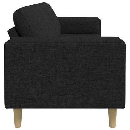 Divano per Soggiorno Nero 250 x 77 x 76 cm Poliestere | homemem39