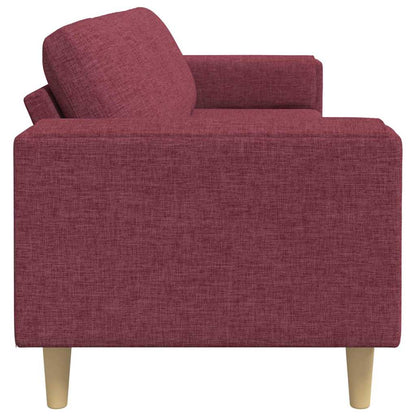 Divano per Soggiorno Rosso Vino 250 x 77 x 76 cm Poliestere | homemem39