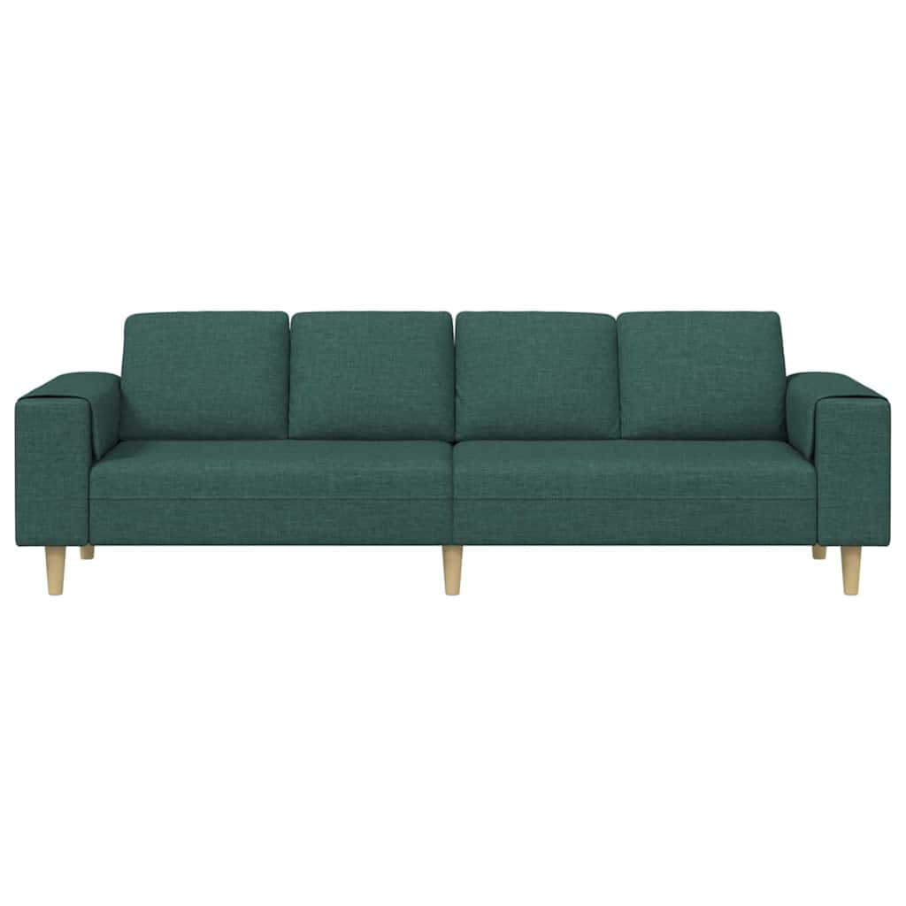Divano per Soggiorno Verde Scuro 250 x 77 x 76 cm Poliestere | homemem39
