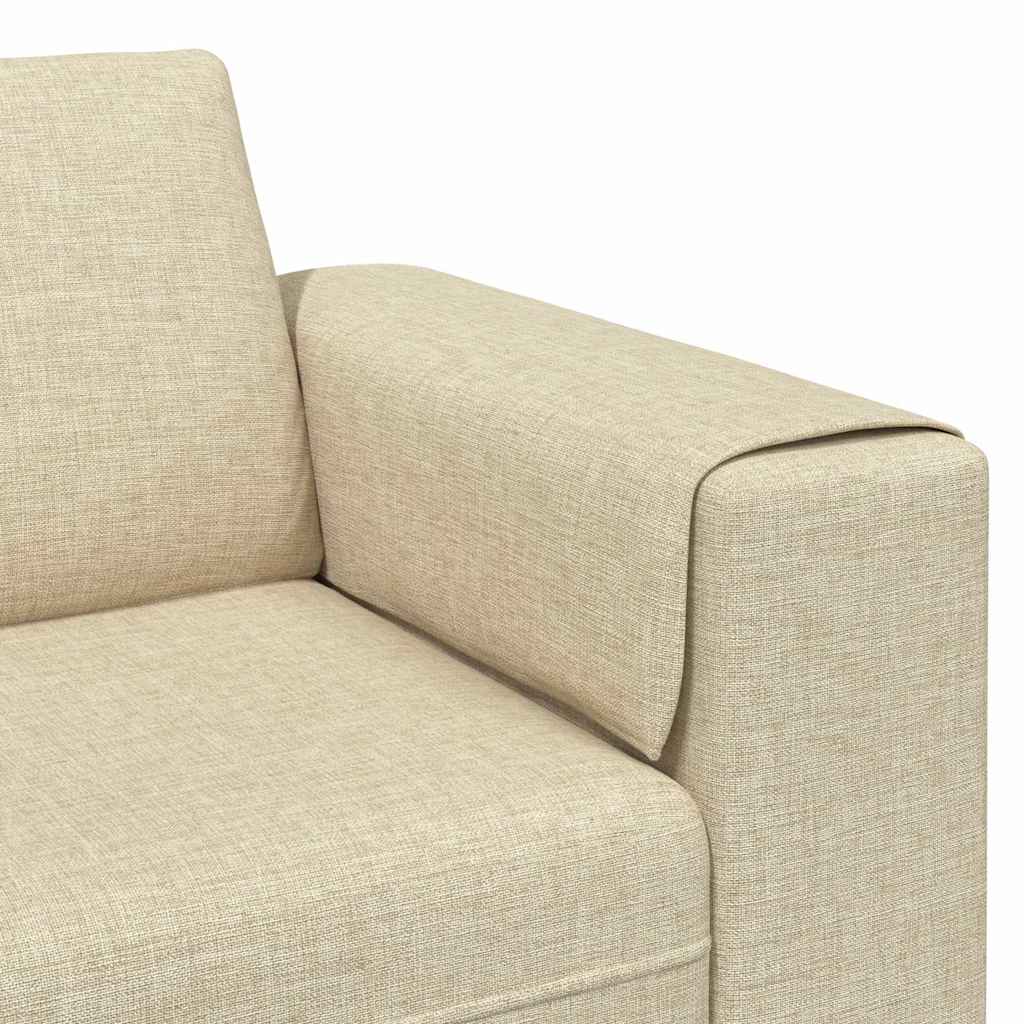 Divano per Soggiorno Crema 250 x 77 x 76 cm Poliestere | homemem39