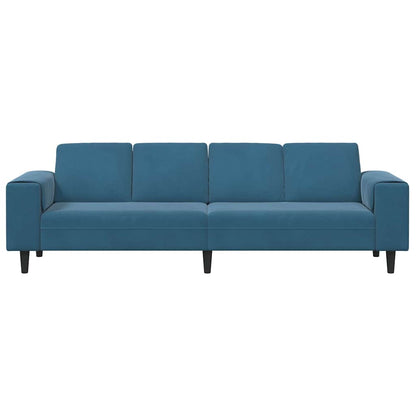 Divano per Soggiorno Blu 250 x 77 x 76 cm | homemem39