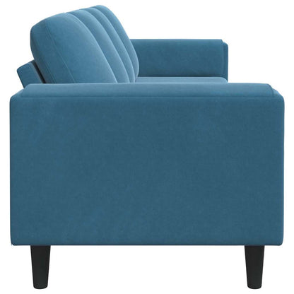 Divano per Soggiorno Blu 250 x 77 x 76 cm | homemem39