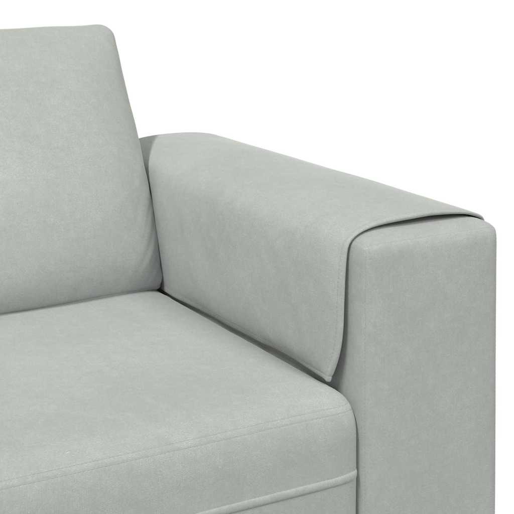 Divano per Soggiorno Grigio chiaro 250 x 77 x 76 cm | homemem39