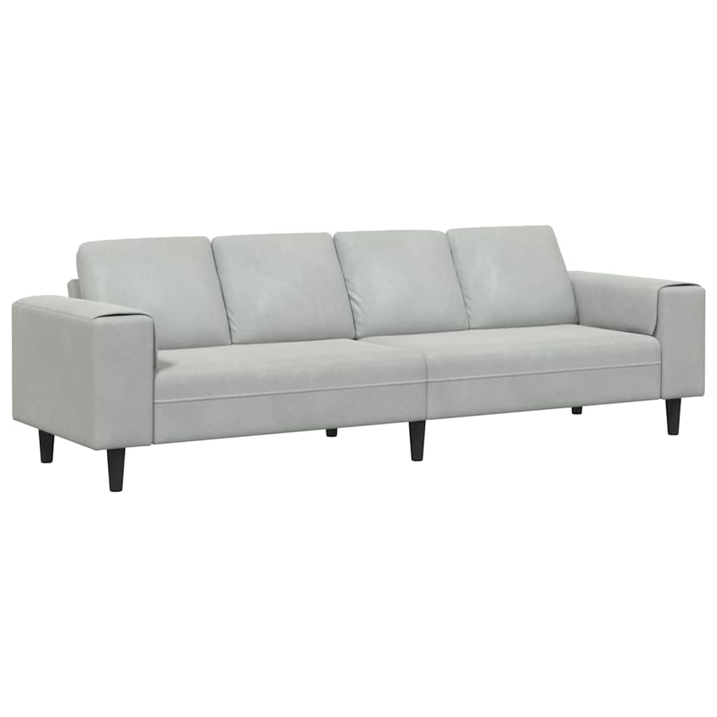 Divano per Soggiorno Grigio chiaro 250 x 77 x 76 cm | homemem39
