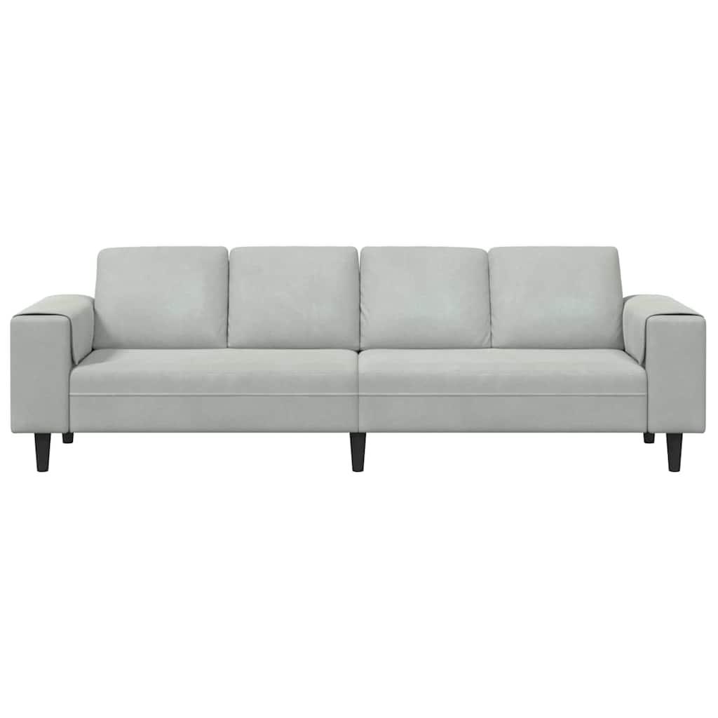 Divano per Soggiorno Grigio chiaro 250 x 77 x 76 cm | homemem39