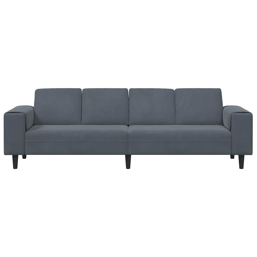Divano per Soggiorno Grigio scuro 250 x 77 x 76 cm | homemem39