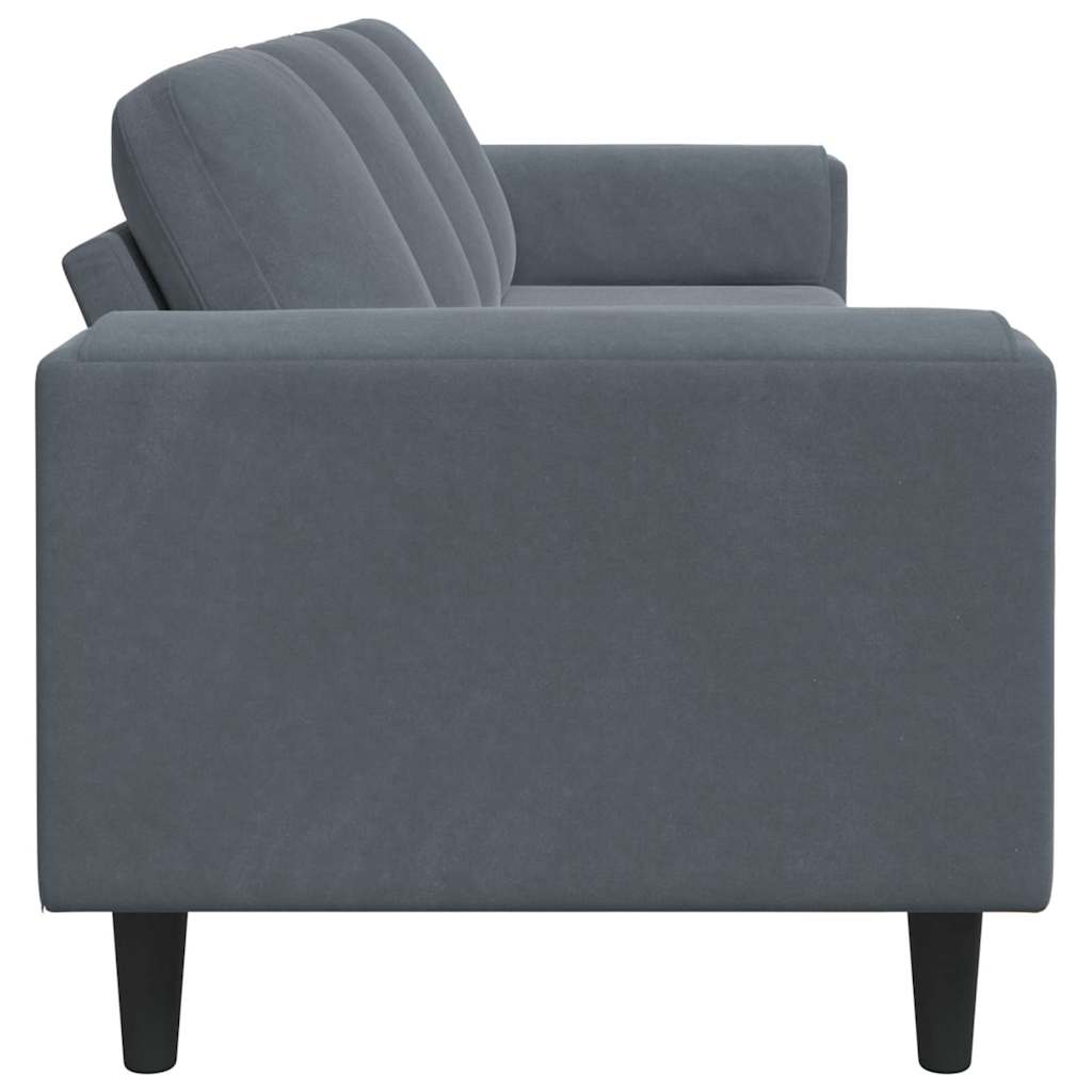 Divano per Soggiorno Grigio scuro 250 x 77 x 76 cm | homemem39