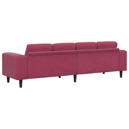 Divano per Soggiorno Rosso Vino 250 x 77 x 76 cm | homemem39