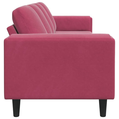 Divano per Soggiorno Rosso Vino 250 x 77 x 76 cm | homemem39