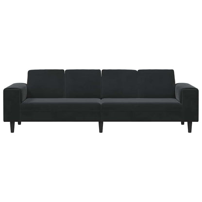 Divano per Soggiorno Nero 250 x 77 x 76 cm | homemem39
