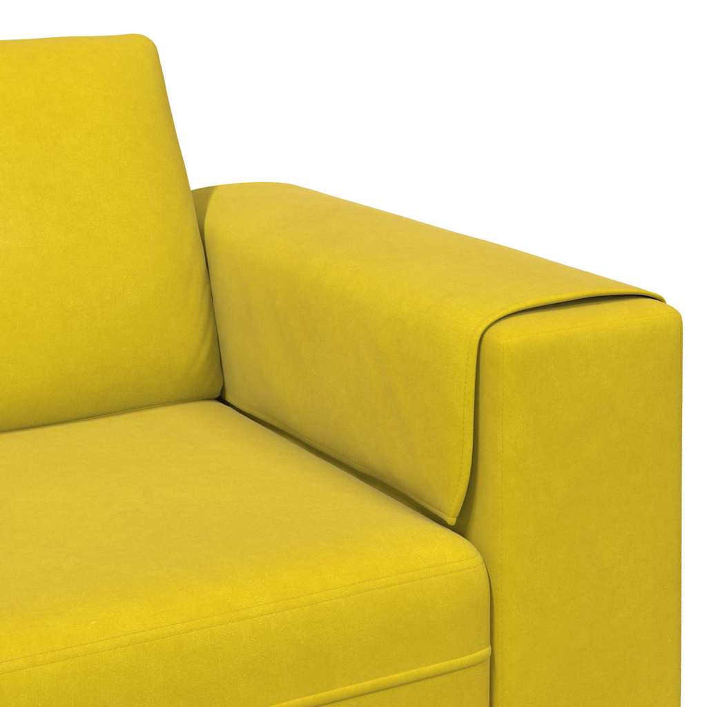 Divano per Soggiorno Giallo 250 x 77 x 76 cm | homemem39