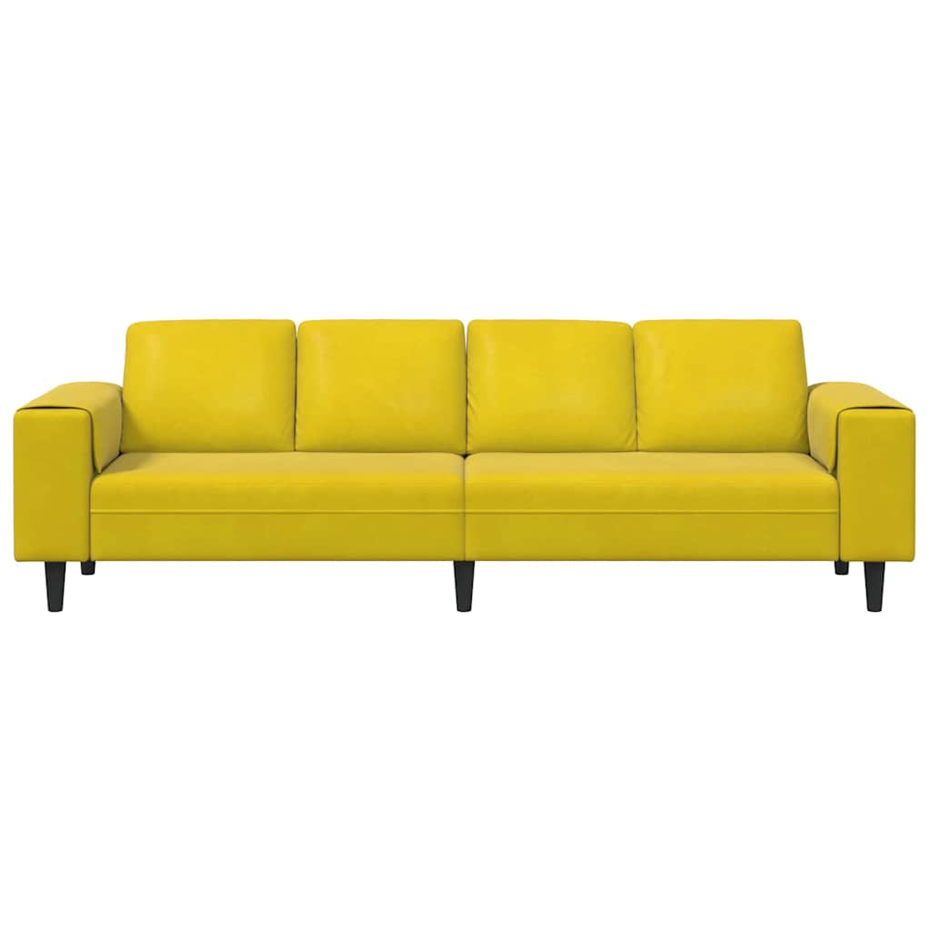 Divano per Soggiorno Giallo 250 x 77 x 76 cm | homemem39