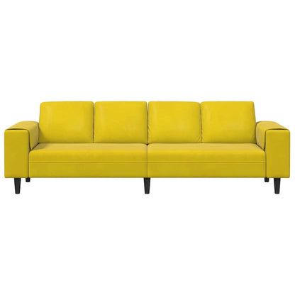 Divano per Soggiorno Giallo 250 x 77 x 76 cm | homemem39