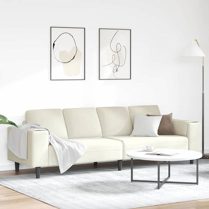 Divano per Soggiorno Crema 250 x 77 x 76 cm