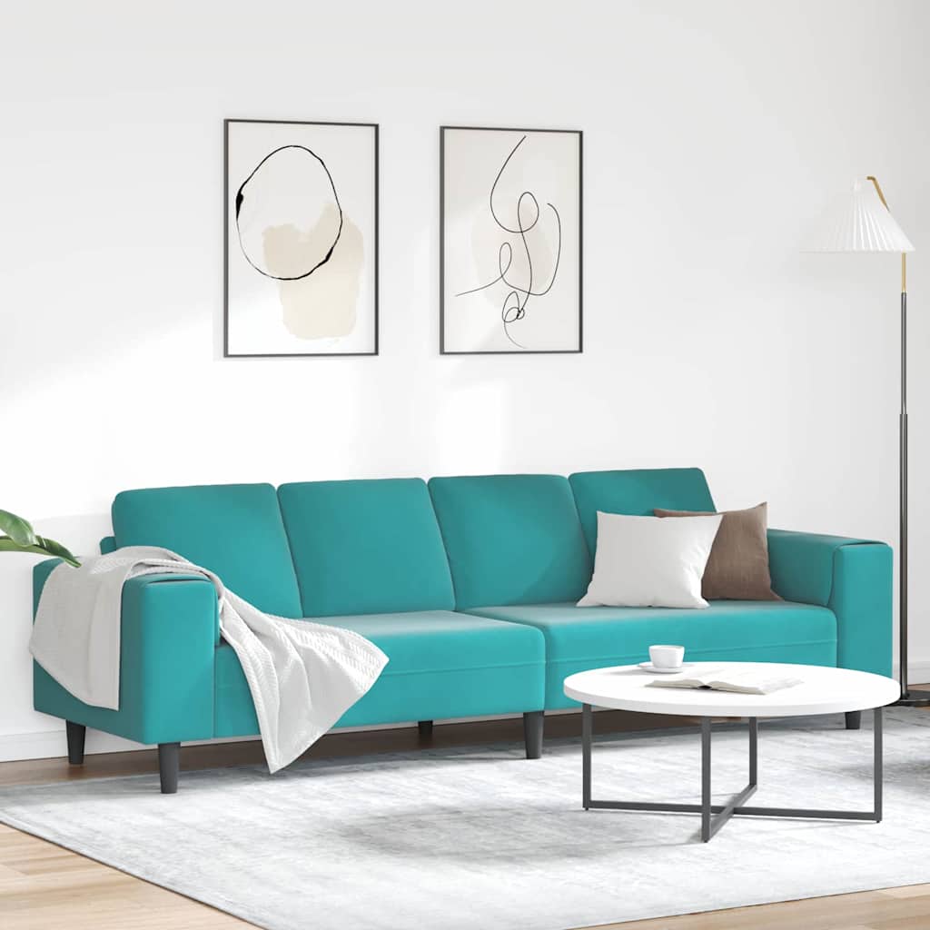 Divano per Soggiorno Turchese 250 x 188 x 76 cm | homemem39