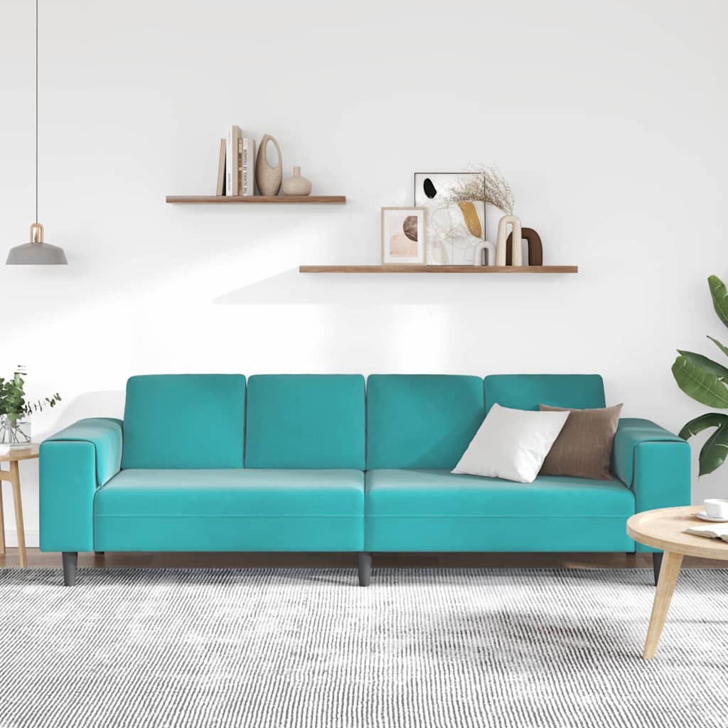 Divano per Soggiorno Turchese 250 x 188 x 76 cm | homemem39