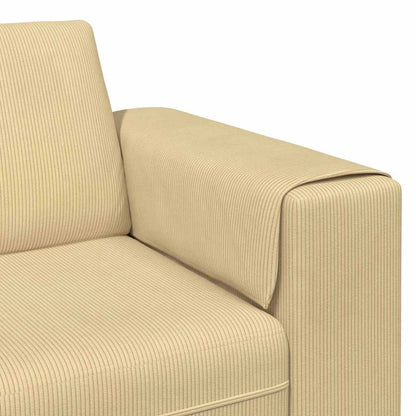Divano Grigio Verde 250 x 77 x 76 cm Tessuto in Cords | homemem39