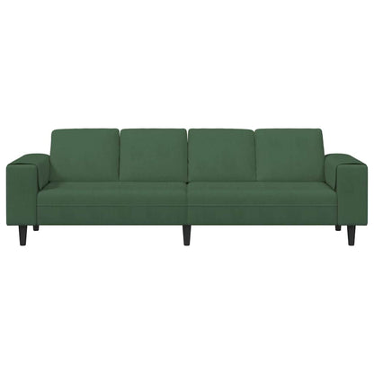 Divano Verde Scuro 250 x 77 x 76 cm Tessuto in Cords | homemem39