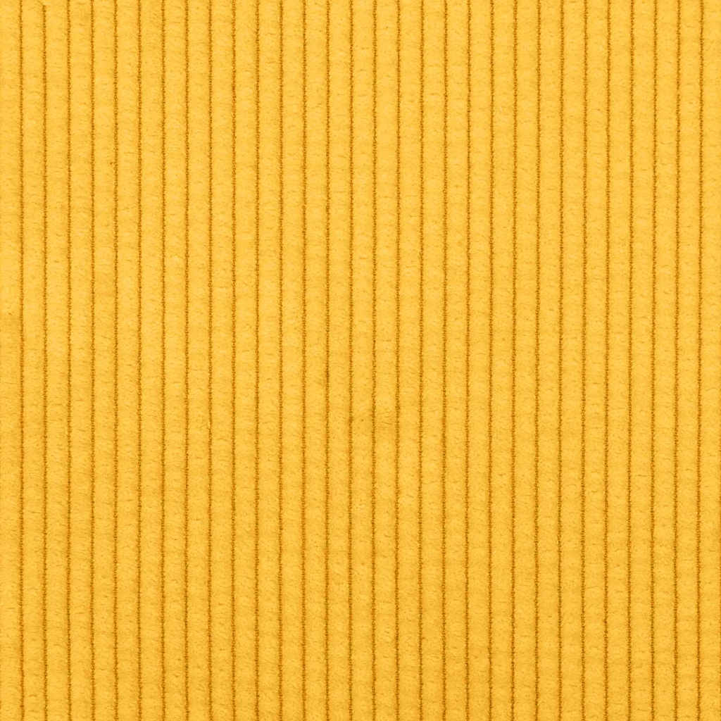 Divano Giallo Chiaro 250 x 77 x 76 cm Tessuto in Cords