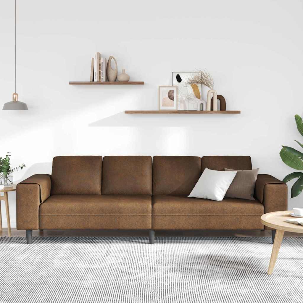 Divano per Soggiorno Marrone 250 x 77 x 76 cm | homemem39