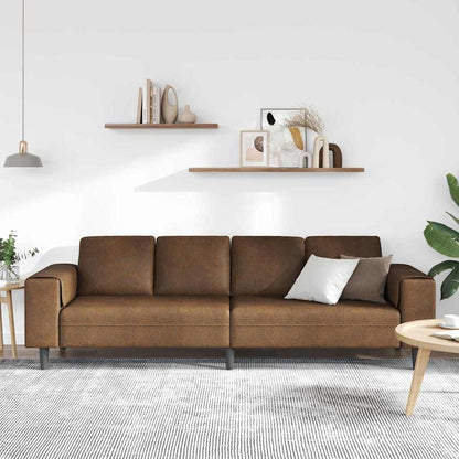 Divano per Soggiorno Marrone 250 x 77 x 76 cm | homemem39
