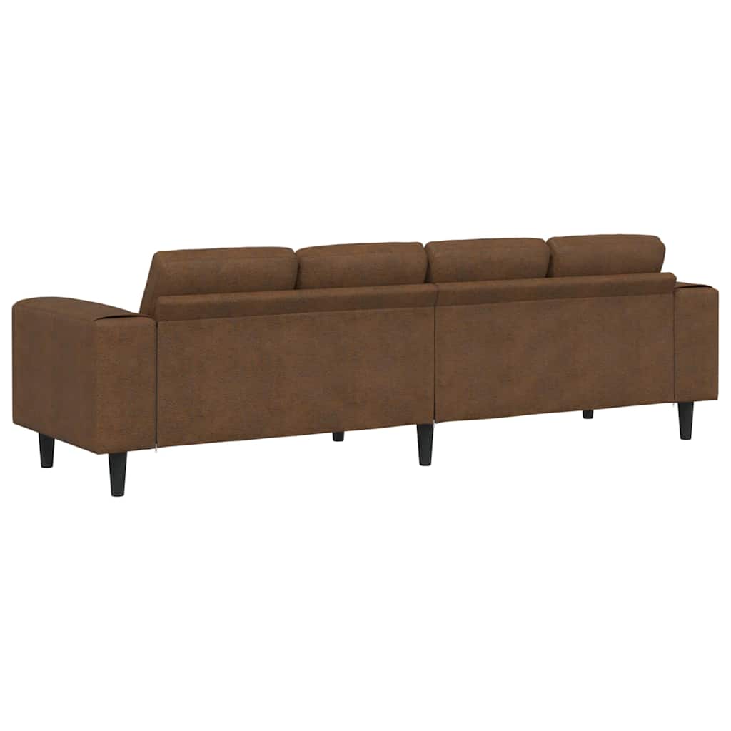 Divano per Soggiorno Marrone 250 x 77 x 76 cm | homemem39