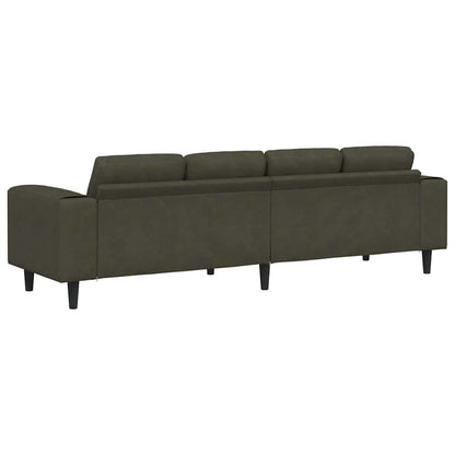 Divano per Soggiorno Verde militare 250 x 77 x 76 cm | homemem39