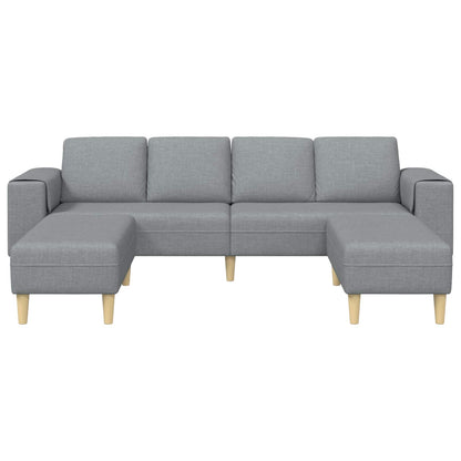 Divano per Soggiorno 3 pcs Grigio chiaro Poliestere | homemem39