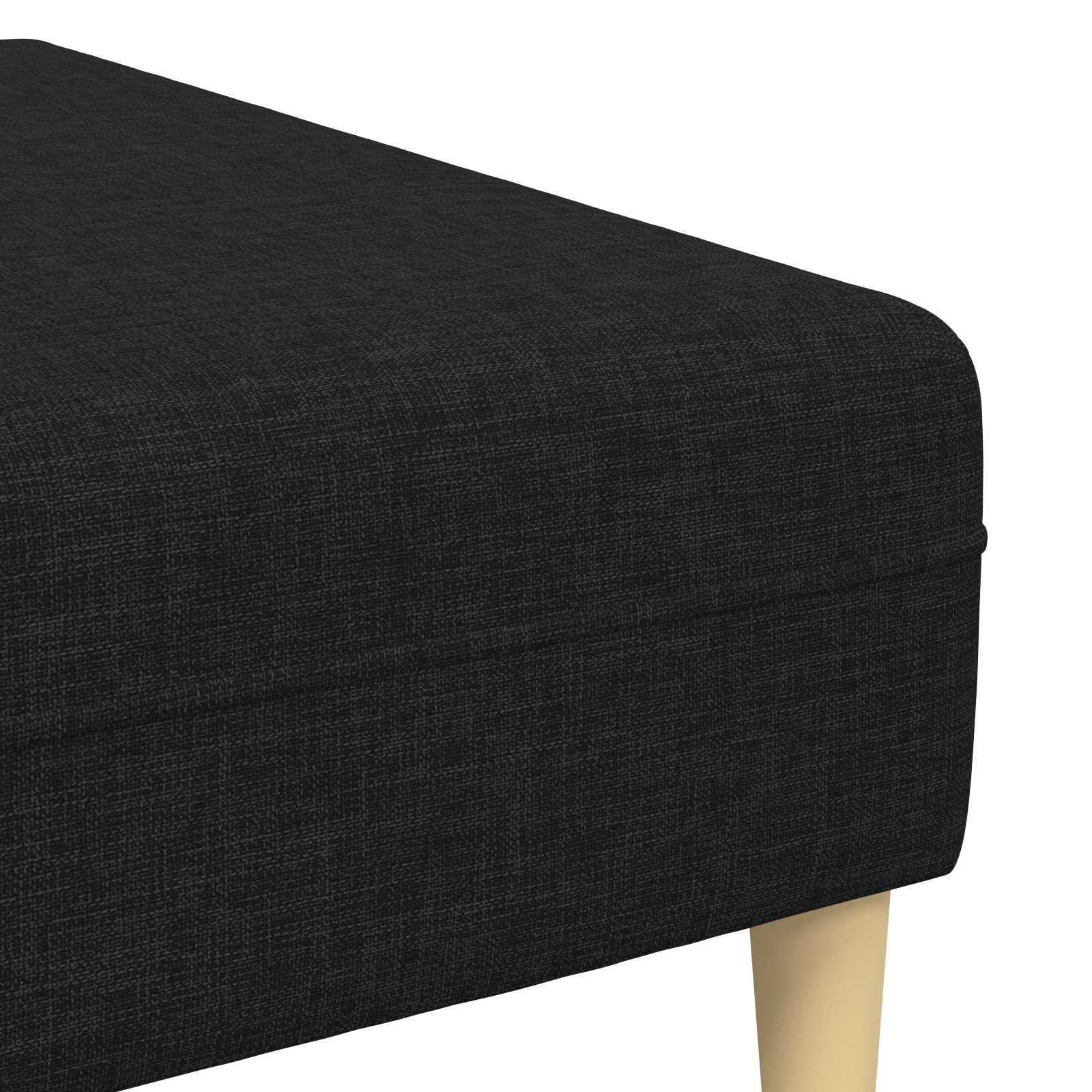 Divano per Soggiorno 3 pcs Nero Poliestere | homemem39