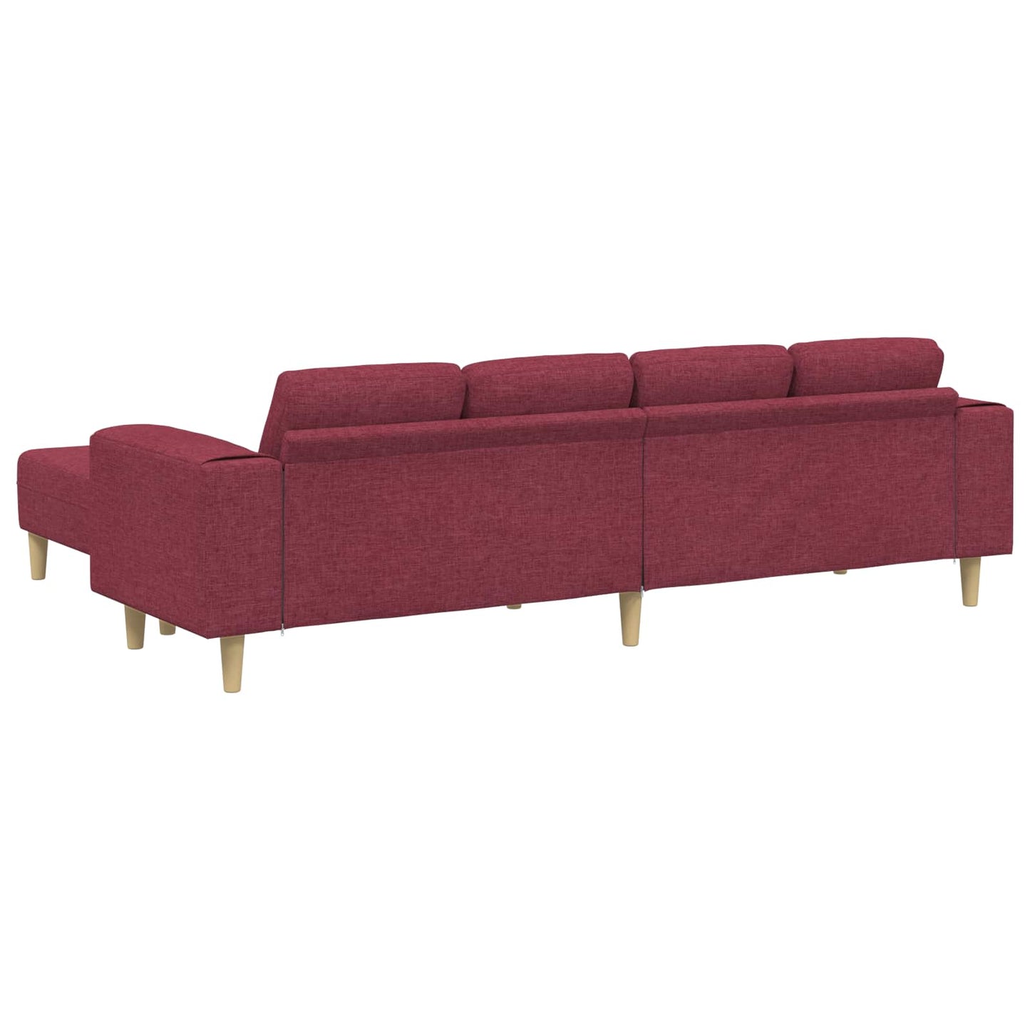 Divano per Soggiorno 3 pcs Rosso Vino 250 x 188 x 76 cm | homemem39