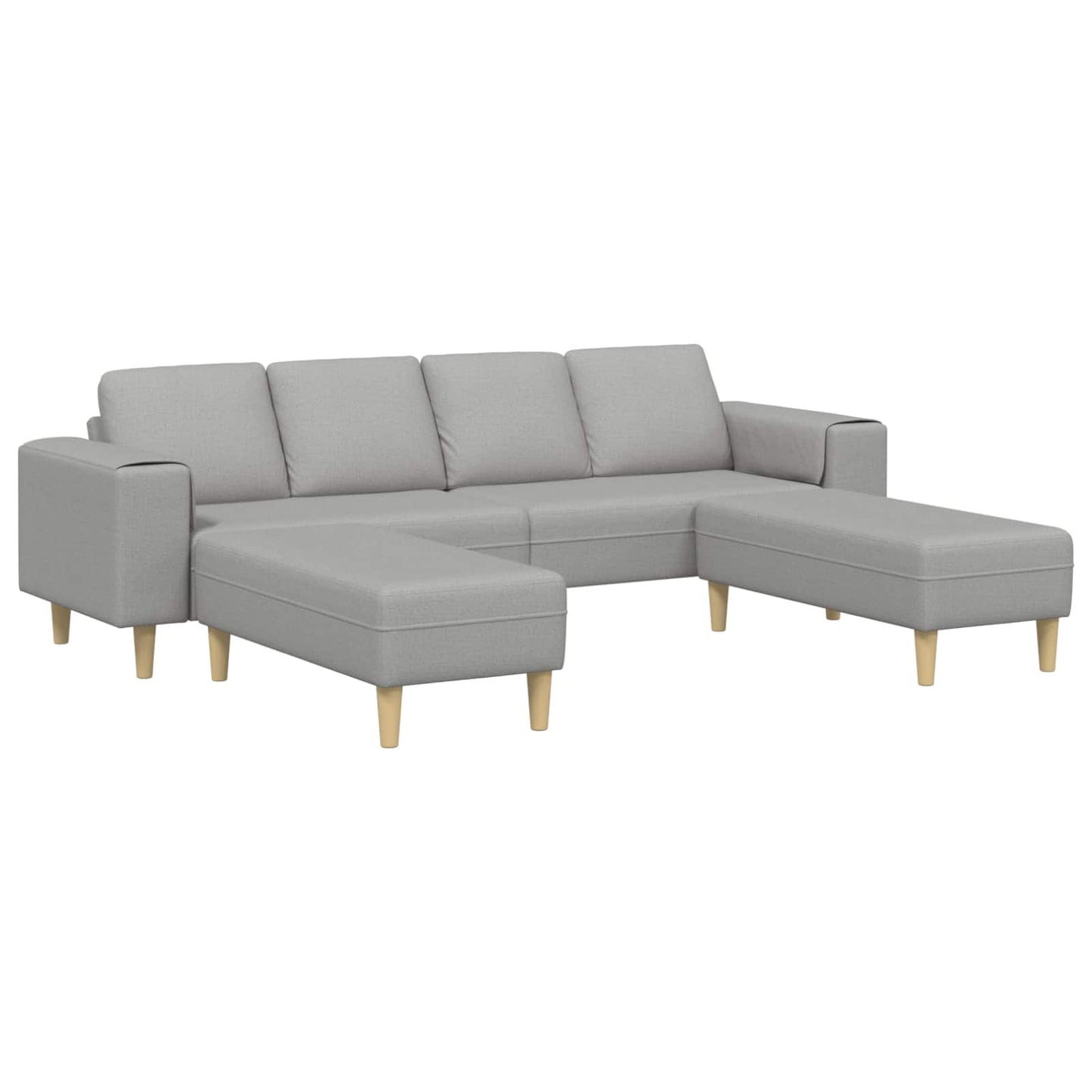 Divano per Soggiorno 3 pcs Grigio Nuvola 250 x 188 x 76 cm | homemem39