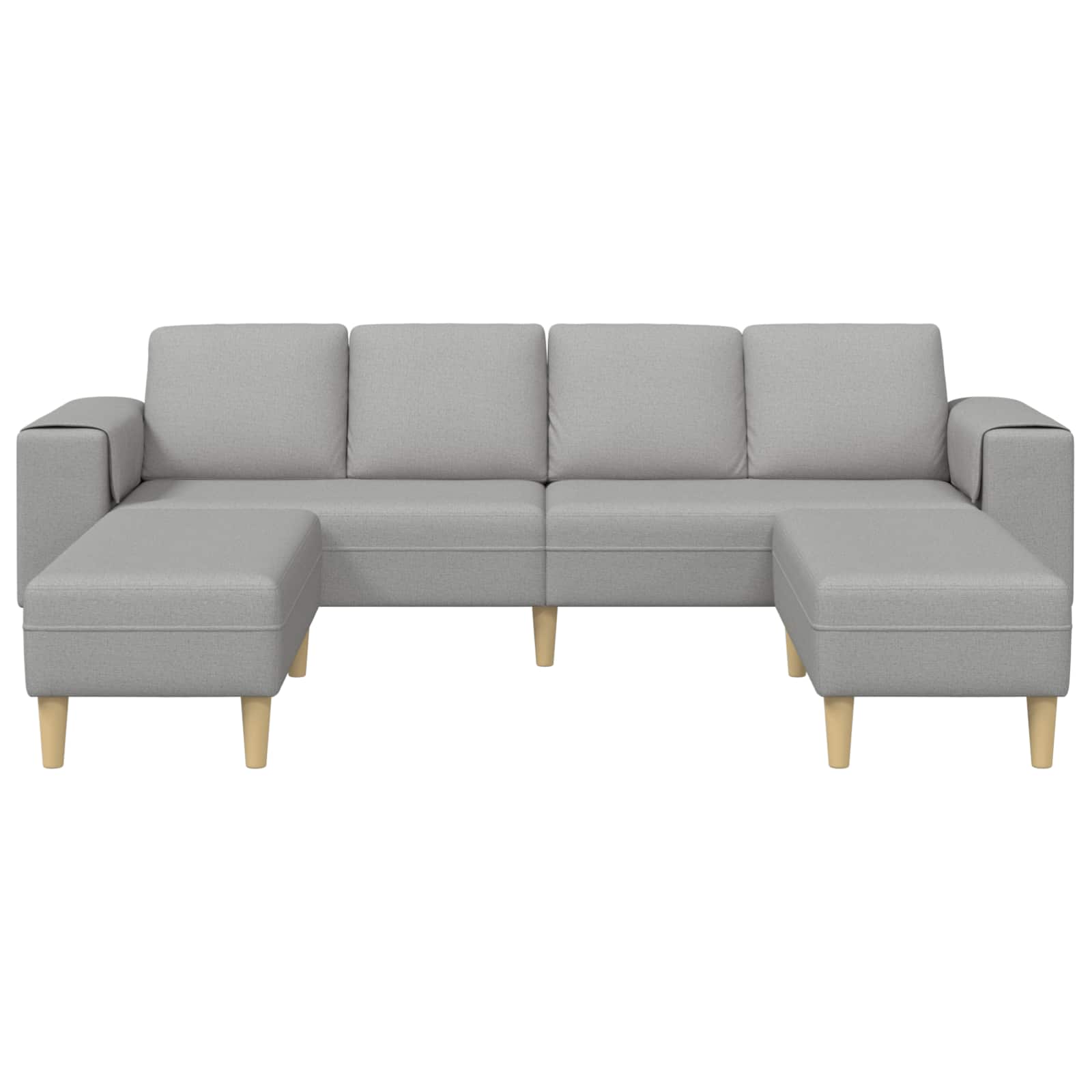 Divano per Soggiorno 3 pcs Grigio Nuvola 250 x 188 x 76 cm | homemem39