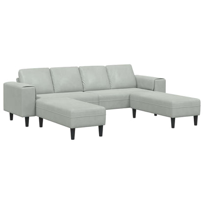 Divano per Soggiorno 3 pcs Grigio chiaro 250 x 188 x 76 cm | homemem39