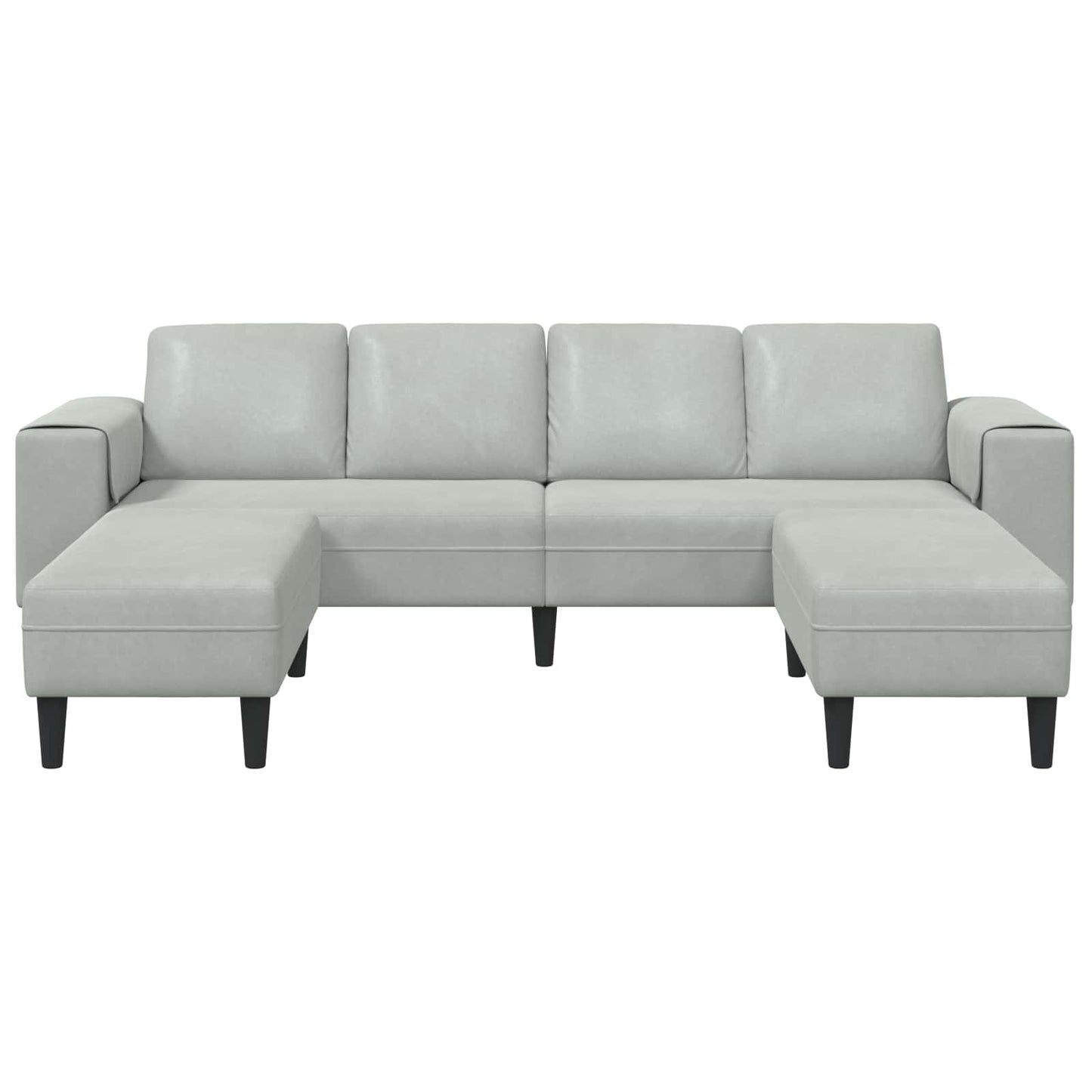 Divano per Soggiorno 3 pcs Grigio chiaro 250 x 188 x 76 cm | homemem39