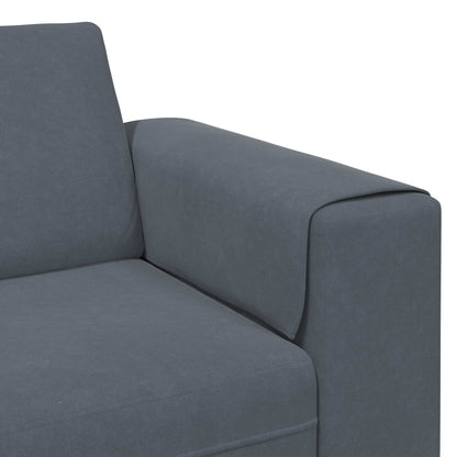 Divano per Soggiorno 3 pcs Grigio scuro 250 x 188 x 76 cm | homemem39
