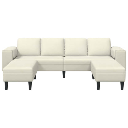 Divano per Soggiorno 3 pcs Crema 250 x 188 x 76 cm | homemem39