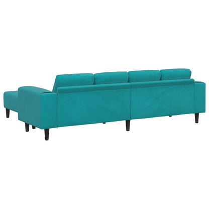 Divano per Soggiorno 3 pcs Turchese 250 x 188 x 76 cm | homemem39